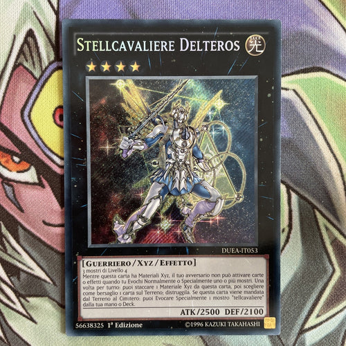 DUEA-EN053 Stellarknight Delteros Secret Rare ITALIAN 1st Edition NM Yugioh Card