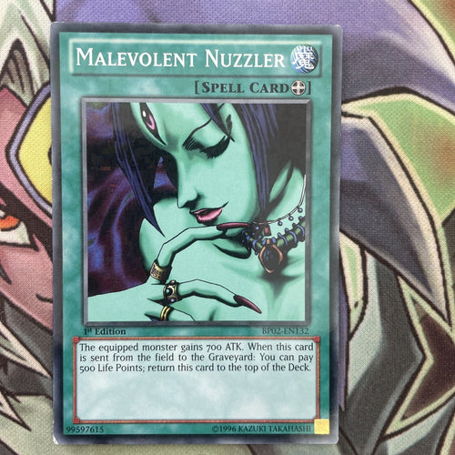 BP02-EN132 Malevolent Nuzzler Mosaic Rare 1st Edition NM Yugioh Card