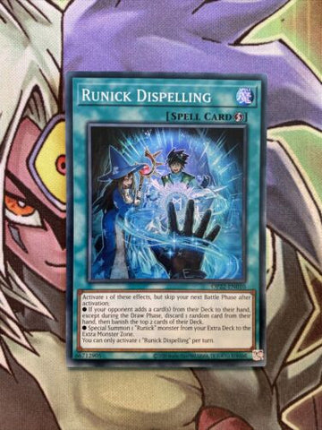OP22-EN010 Runick Dispelling Super Rare Unlimited Edition NM Yugioh Card