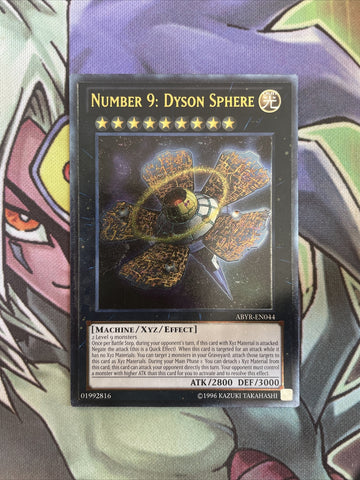 ABYR-EN044 Number 9: Dyson Sphere Ultimate Rare Unlimited Edition NM Yugioh