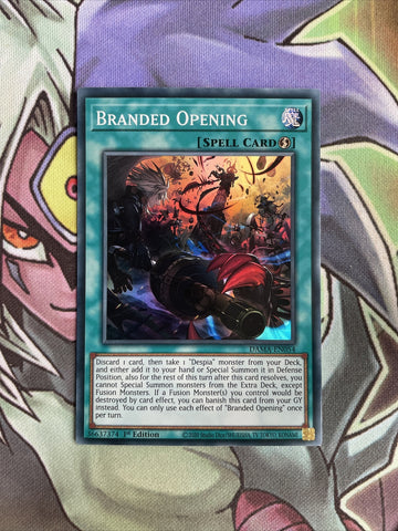 DAMA-EN054 Branded Opening Super Rare 1st Edition NM Yugioh Card