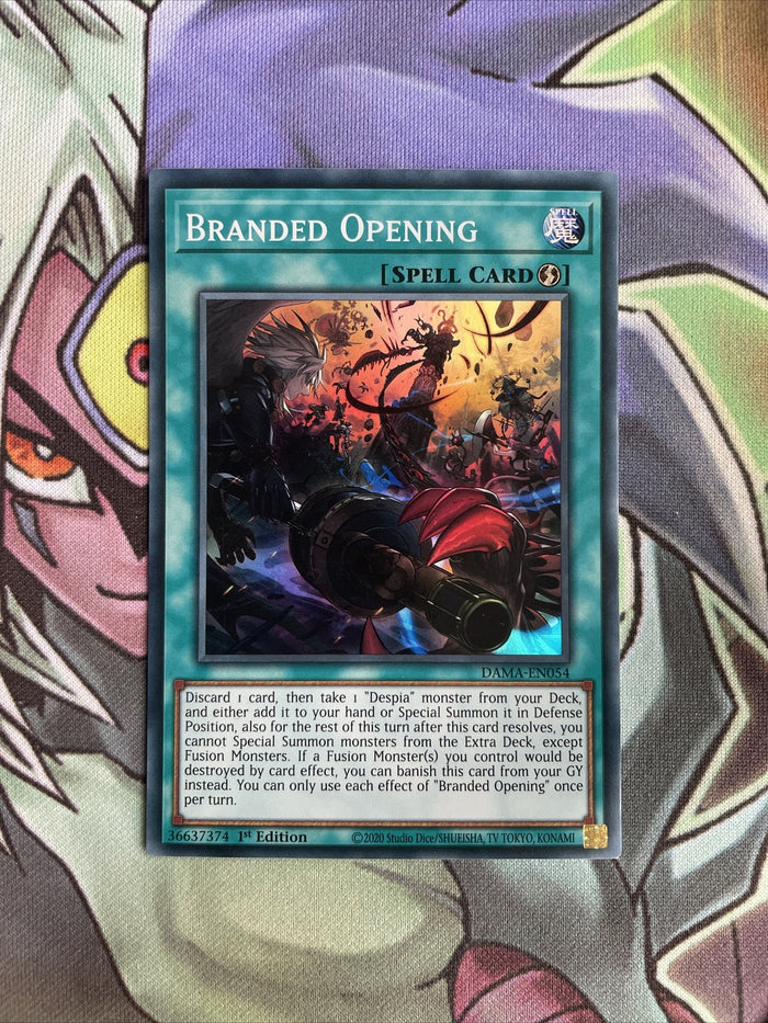 DAMA-EN054 Branded Opening Super Rare 1st Edition NM Yugioh Card