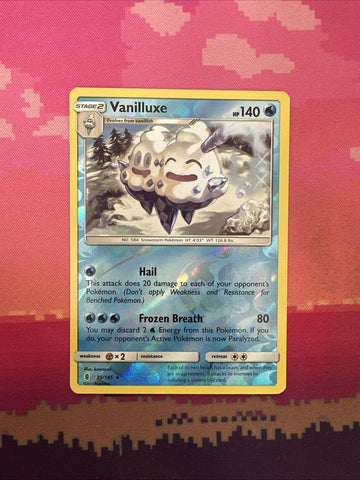 Pokemon Card Vanilluxe Guardians Rising Reverse Holo Rare 35/145 Near Mint