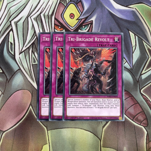 PHRA-EN070 x3 Tri-brigade Revolt Common Excellent Condition Yugioh
