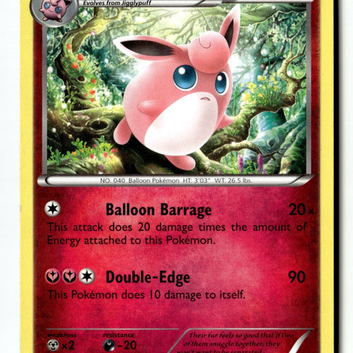 Pokemon Card Wigglytuff (90) LP XY Base Set 90/146