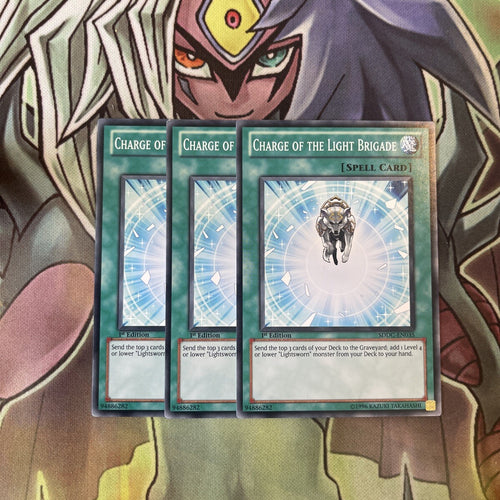 SDDC-EN035 x3 Charge of the Light Brigade Common Excellent Condition Yugioh