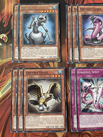 Deck Graydle YuGiOh 16 Cards Core (back)