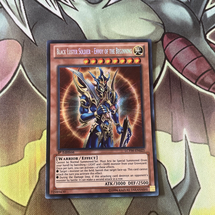LCYW-EN025 NM Black Luster Soldier Envoy of the Beginning Secret 1st Ed Yugioh