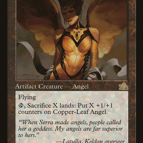 Copper-Leaf Angel - Prophecy Excellent Magic MTG