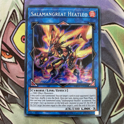 MP19-EN186 Salamangreat Heatleo Secret Rare Unlim Edition NM Yugioh