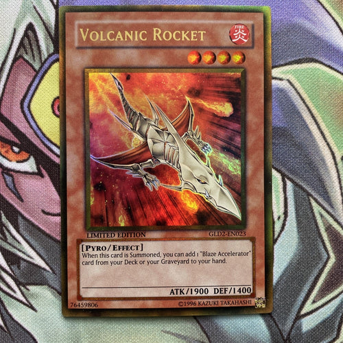 GLD2-EN023 Volcanic Rocket Gold Rare Limited Edition NM Yugioh Card