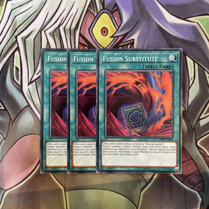 OP09-EN022 Fusion Substitute Common x3 Excellent Condition Yugioh