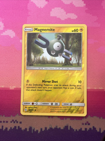 Pokemon Card Magnemite Cosmic Eclipse Reverse Holo 68/236 Near Mint