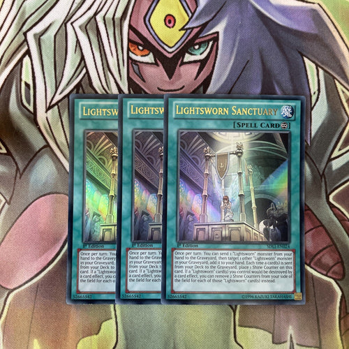 SDLI-EN024 x3 Lightsworn Sanctuary Ultra Rare Excellent Condition Yugioh