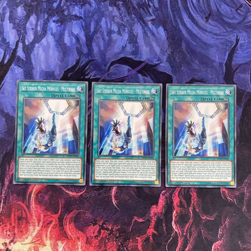 MP19-EN268 x3 Sky Striker Mecha Modules - Multirole Common 1st Mint YuGiOh
