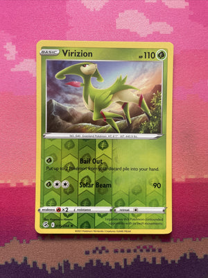 Pokemon Card Virizion Fusion Strike Reverse Holo 015/264 NM