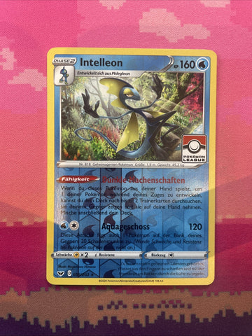 Pokemon Card Inteleon Pokemon League Reverse Holo 058/202 GERMAN Near Mint