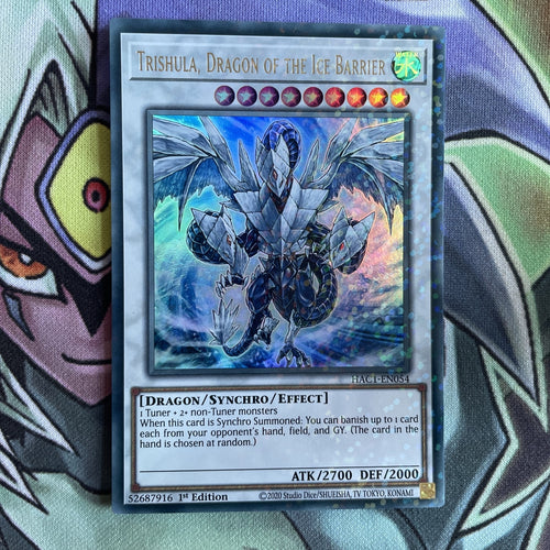 HAC1-EN054 Trishula Dragon Of The Ice Barrier Ultra 1st Edition NM Yugioh Card