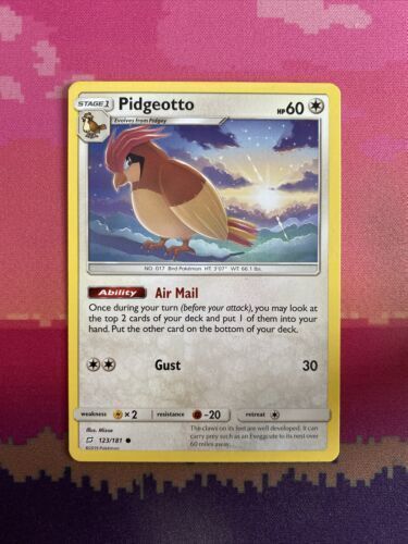Pokemon Card Pidgeotto Team Up Common 123/181 Near Mint