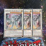 LDK2-ENK39 x3 Azure-Eyes Silver Dragon Common Playset Yugioh