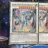 LDK2-ENK39 x3 Azure-Eyes Silver Dragon Common Playset Yugioh