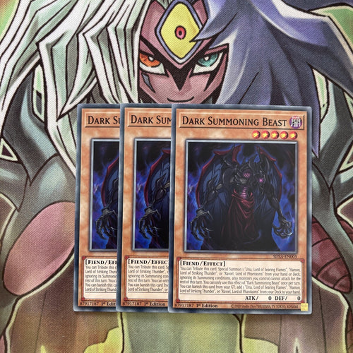 SDSA-EN005 x3 Dark Summoning Beast Common Excellent Condition Yugioh
