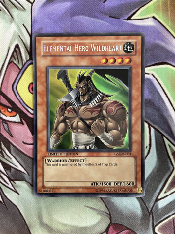 GSE-EN001 Elemental Hero Wildheart Secret Rare 1st Edition NM Yugioh Card