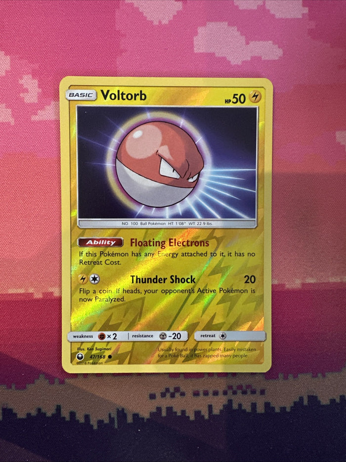 Pokemon Card Voltorb Celestial Storm Reverse Holo 47/168 Near Mint
