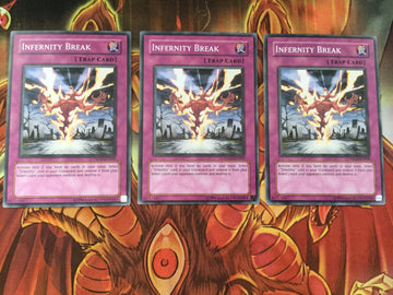 TSHD-EN069 Yugioh 3x Infernity Break 1st Edition VG- NM Condition