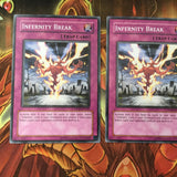 TSHD-EN069 Yugioh 3x Infernity Break 1st Edition VG- NM Condition