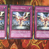 TSHD-EN069 Yugioh 3x Infernity Break 1st Edition VG- NM Condition