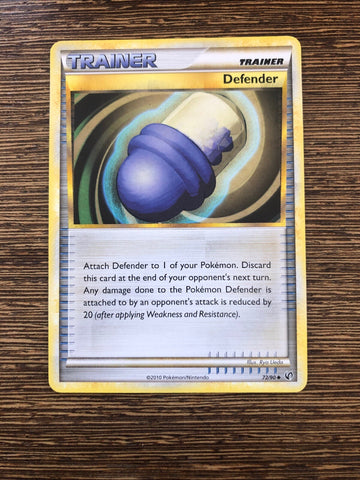 Pokemon Card Trainer Defender 72/90 - Pokemon Card - Excellent Near Mint
