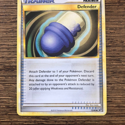 Pokemon Card Trainer Defender 72/90 - Pokemon Card - Excellent Near Mint