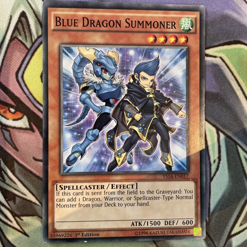 YS14-EN017 Blue Dragon Summoner Common 1st Edition NM Yugioh Card