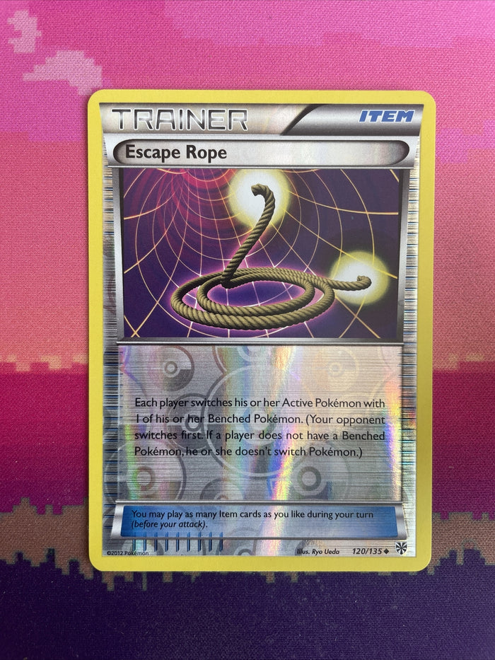Pokemon Card Escape Rope Plasma Storm Reverse Holo Uncommon 120/135 Near Mint