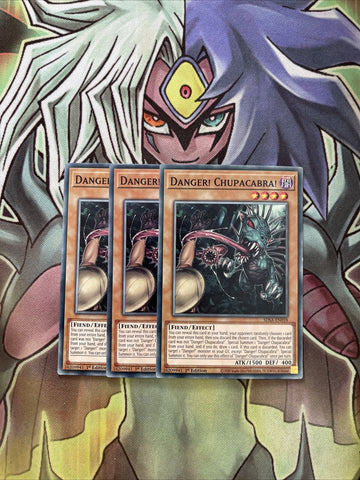 SDSA-EN018 x3 Danger! Chupacabra! Common Excellent Condition Yugioh