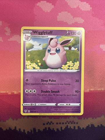 Pokemon Card Wigglytuff Darkness Ablaze Rare 068/189 Near Mint