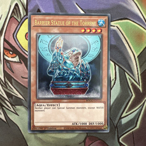 MAGO-EN112 Barrier Statue Of The Torrent Rare 1st Edition NM Yugioh Card