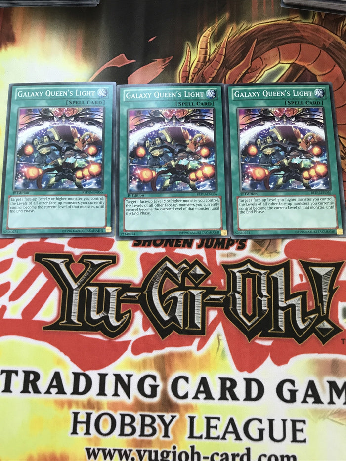 REDU-EN056 Yugioh 3x Galaxy Queen's Light 1st Edition (NM)