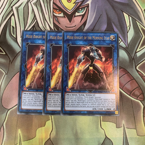 MAGO-EN137 x3 Mekk-Knight of the Morning Star Rare Excellent Condition Yugioh