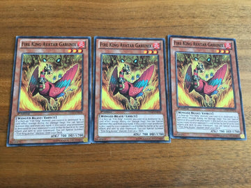 LTGY-EN034 x3 Fire King Avatar Garunix Yugioh Playset