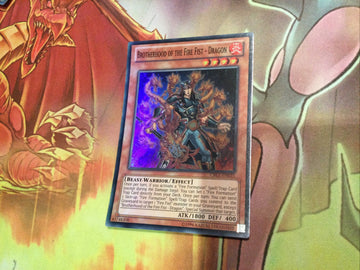CBLZ-EN025 BROTHERHOOD OF THE FIRE FIST- DRAGON Super Rare UNL Ed YuGiOh Card