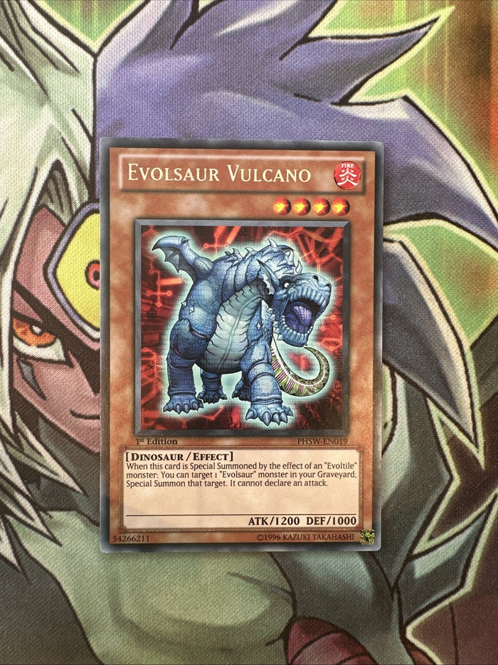 PHSW-EN019 Evolsaur Vulcano Rare 1st Edition NM Yugioh Card