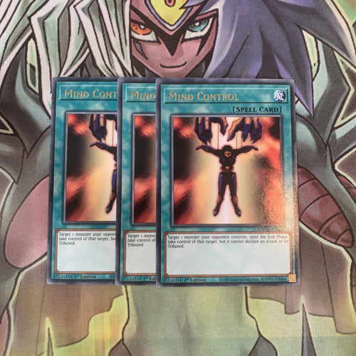 MAGO-EN138 x3 Mind Control Rare Excellent Condition Yugioh