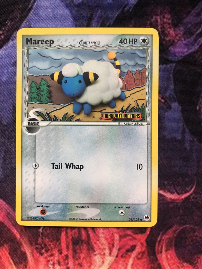 Pokemon Card Mareep EX Dragon Frontiers Reverse Holo 54/101 Excellent