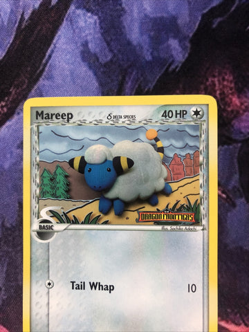 Pokemon Card Mareep EX Dragon Frontiers Reverse Holo 54/101 Excellent (back)