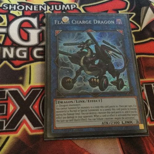 BLRR-EN045 Yugioh Flash Charge Dragon Secret Rare 1st Edition Trading Card