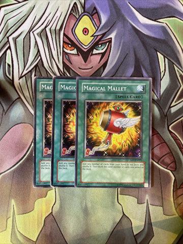 SD7-EN021 x3 Magical Mallet Common Excellent Condition Yugioh