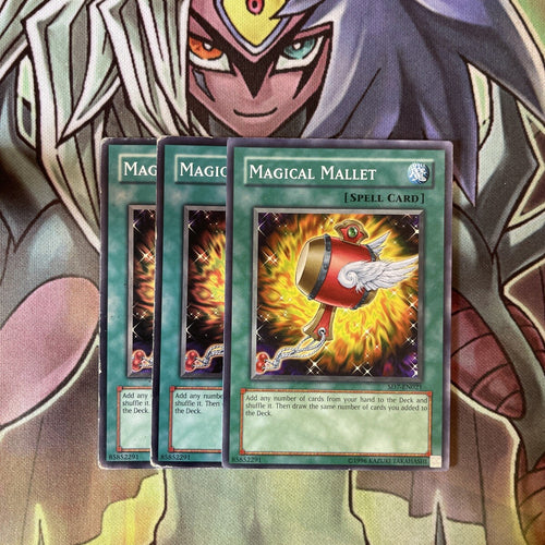 SD7-EN021 x3 Magical Mallet Common Excellent Condition Yugioh