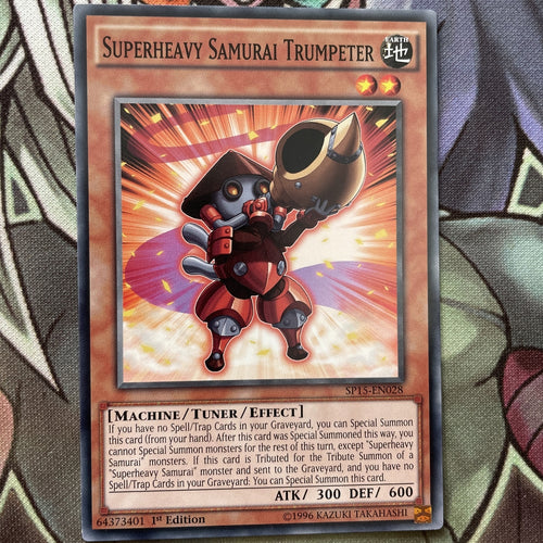 SP15-EN028 Superheavy Samurai Trumpeter Common 1st Edition NM Yugioh Card